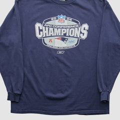 New England Patriots Delta 2004 Long Sleeve T-shirt Navy Vintage - Fanatics