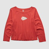 Kansas City Chiefs NFL 2000s Long Sleeve T-shirt Red Vintage - Fanatics