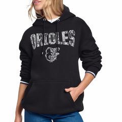 Baltimore Orioles Starter Women's Lace Team Lockup Fleece Hoodie Online