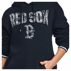 Boston Red Sox Starter Women's Lace Team Lockup Fleece Hoodie Clearance