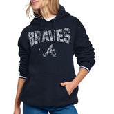 Atlanta Braves Starter Women's Lace Team Lockup Fleece Hoodie discount