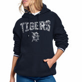 Detroit Tigers Starter Women's Lace Team Lockup Fleece Hoodie Clearance