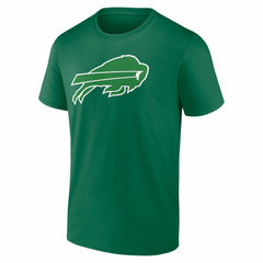 Josh Allen Buffalo Bills St. Patrick's Day Icon Name & Number T-Shirt Green - NFL