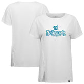 Washington Nationals Levelwear Women's Blue Haven Influx Cornerstone T-Shirt On Sale