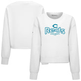 Cincinnati Reds Levelwear Women's Judd Cornerstone Cropped Sweatshirt Clearance