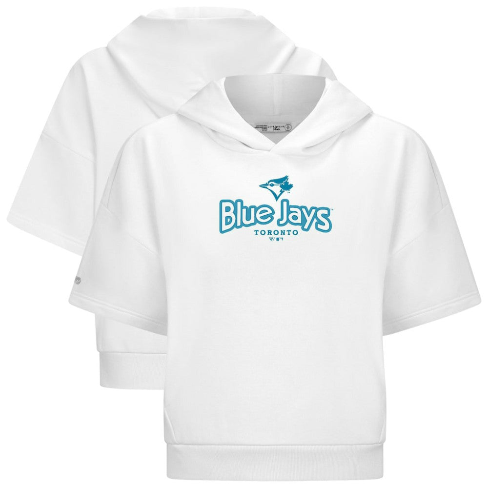 Toronto Blue Jays Levelwear Women's Amber Short Sleeve Cornerstone Hoodie Near Me