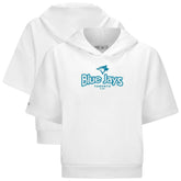 Toronto Blue Jays Levelwear Women's Amber Short Sleeve Cornerstone Hoodie Near Me