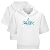 Houston Astros Levelwear Women's Amber Short Sleeve Cornerstone Hoodie Sale