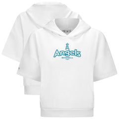 Los Angeles Angels Levelwear Women's Amber Short Sleeve Cornerstone Hoodie On Sale