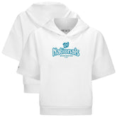 Washington Nationals Levelwear Women's Amber Short Sleeve Cornerstone Hoodie Lifestyle