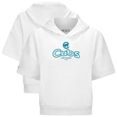 Chicago Cubs Levelwear Women's Amber Short Sleeve Cornerstone Hoodie Sale