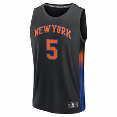 Fanatics - Jose Alvarado New York Knicks Fast Break Replica Jersey - Black - Statement Edition