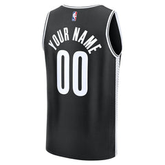 Fanatics - Brooklyn Nets Fast Break Custom Jersey - Icon Edition - Black