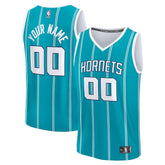 Fanatics - Charlotte Hornets Fast Break Custom Jersey - Icon Edition - Teal