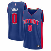 Fanatics - Jalen Duren Detroit Pistons Fast Break Replica Jersey - Icon Editi- Blue