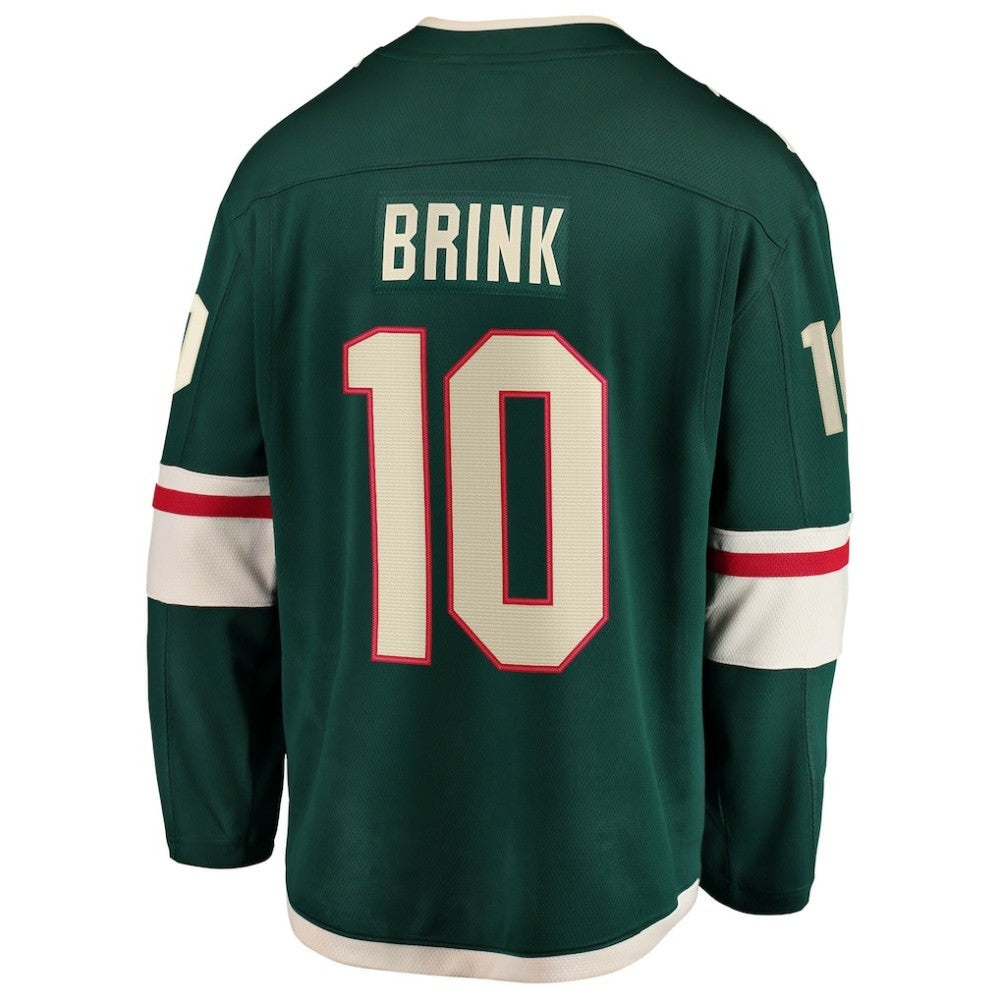 Bobby Brink Minnesota Wild Fanatics Home Breakaway Jersey - Green | NHL Jerseys