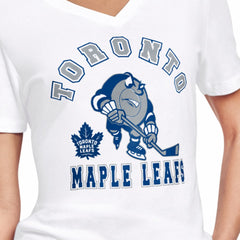 Toronto Maple Leafs - Starter Women's Tough Puck T-Shirt White
