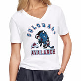 Colorado Avalanche - Starter Women's Tough Puck T-Shirt White