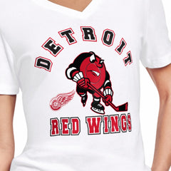 Detroit Red Wings - Starter Women's Tough Puck T-Shirt White