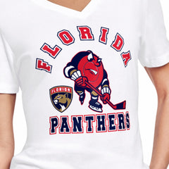 Florida Panthers - Starter Women's Tough Puck T-Shirt White