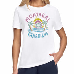 Montreal Canadiens - Starter Women's Tonal Beach T-Shirt White