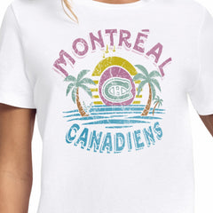 Montreal Canadiens - Starter Women's Tonal Beach T-Shirt White