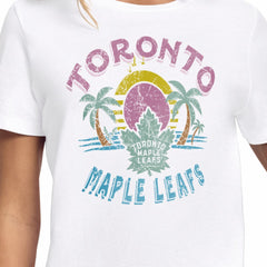 Toronto Maple Leafs - Starter Women's Tonal Beach T-Shirt White
