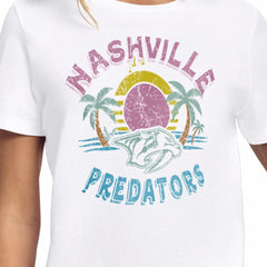 Nashville Predators - Starter Women's Tonal Beach T-Shirt White