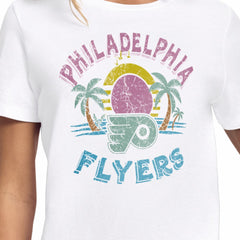 Philadelphia Flyers - Starter Women's Tonal Beach T-Shirt White