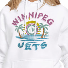 Winnipeg Jets - Starter Women's Tonal Beach Hoodie White