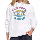New York Islanders - Starter Women's Tonal Beach Hoodie White
