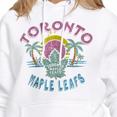Toronto Maple Leafs - Starter Women's Tonal Beach Hoodie White