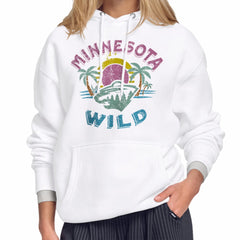 Minnesota Wild - Starter Women's Tonal Beach Hoodie White