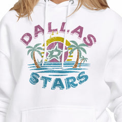 Dallas Stars - Starter Women's Tonal Beach Hoodie White