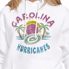 Carolina Hurricanes - Starter Women's Tonal Beach Hoodie White