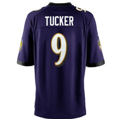 Justin Tucker Baltimore Ravens Youth Game Jersey Purple - Nike