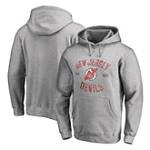 New Jersey Devils - Heritage Pullover Hoodie Ash