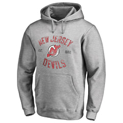 New Jersey Devils - Heritage Pullover Hoodie Ash