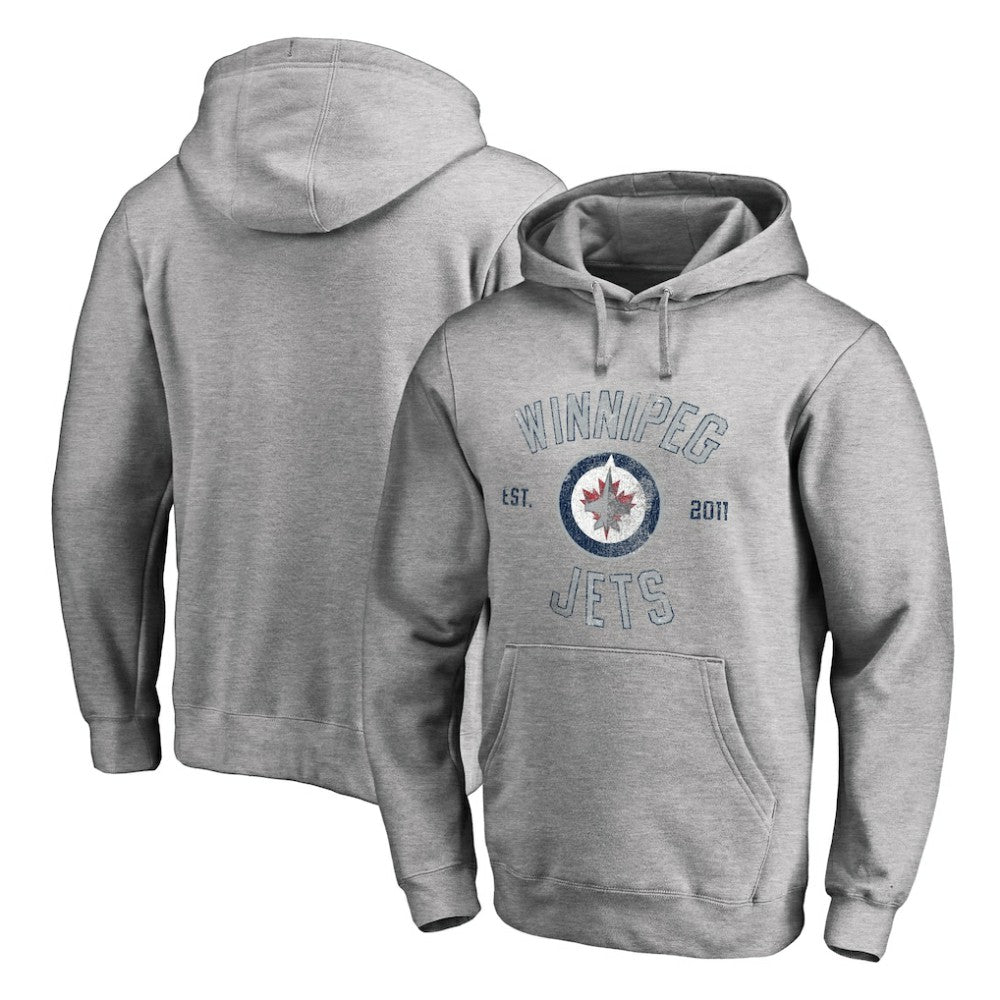 Winnipeg Jets - Heritage Pullover Hoodie Ash