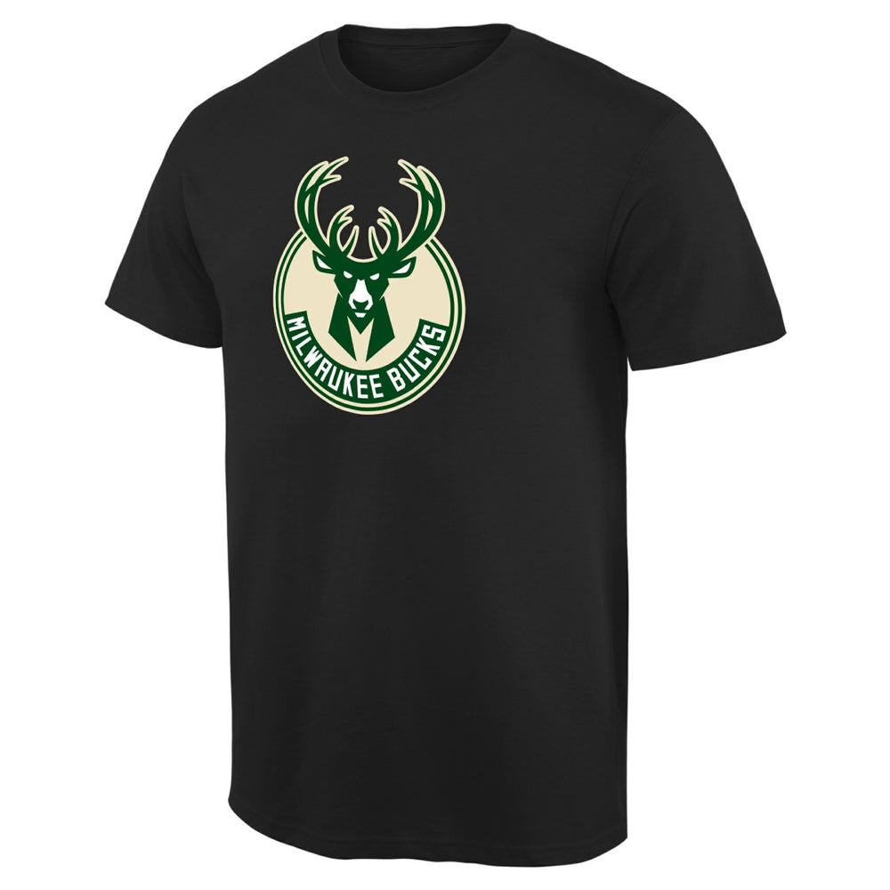NBA - Milwaukee Bucks Primary Logo T-Shirt - Black