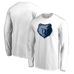 NBA - Memphis Grizzlies Primary Logo Long Sleeve T-Shirt - White