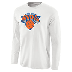 NBA - New York Knicks Primary Logo Long Sleeve T-Shirt - White