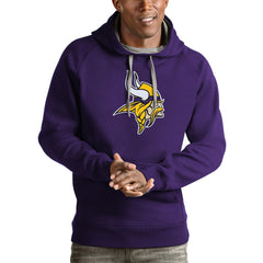 Minnesota Vikings Antigua Victory Pullover Hoodie Purple - NFL