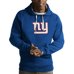 New York Giants Antigua Victory Pullover Hoodie Royal - NFL