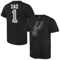 NBA - San Antonio Spurs #1 Dad T-Shirt - Black