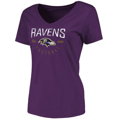 Baltimore Ravens Women's Live For It T-Shirt Purple - NFL