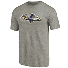 Baltimore Ravens Distressed Team T-Shirt Ash - NFL