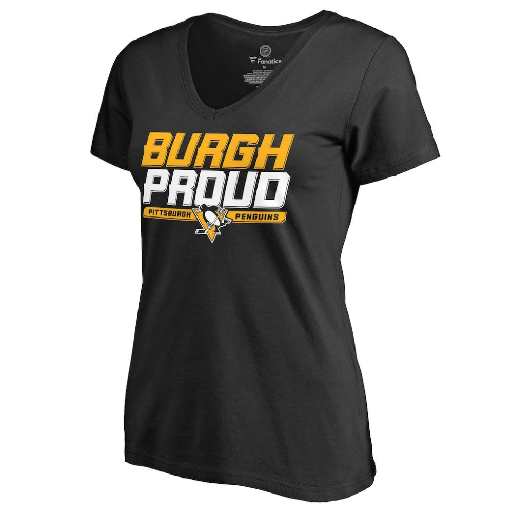 Pittsburgh Penguins Women's Hometown Collection Burgh Proud T-Shirt Black