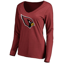 Arizona Cardinals Women's Primary Team Logo Long Sleeve T-Shirt Cardinal - NFL