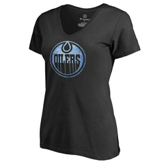 Edmonton Oilers - Women's Pond Hockey T-Shirt Black